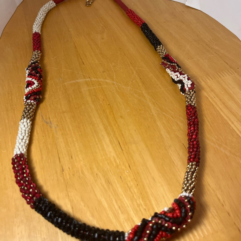 Chico’s 36 Inch Beaded Rope Necklace